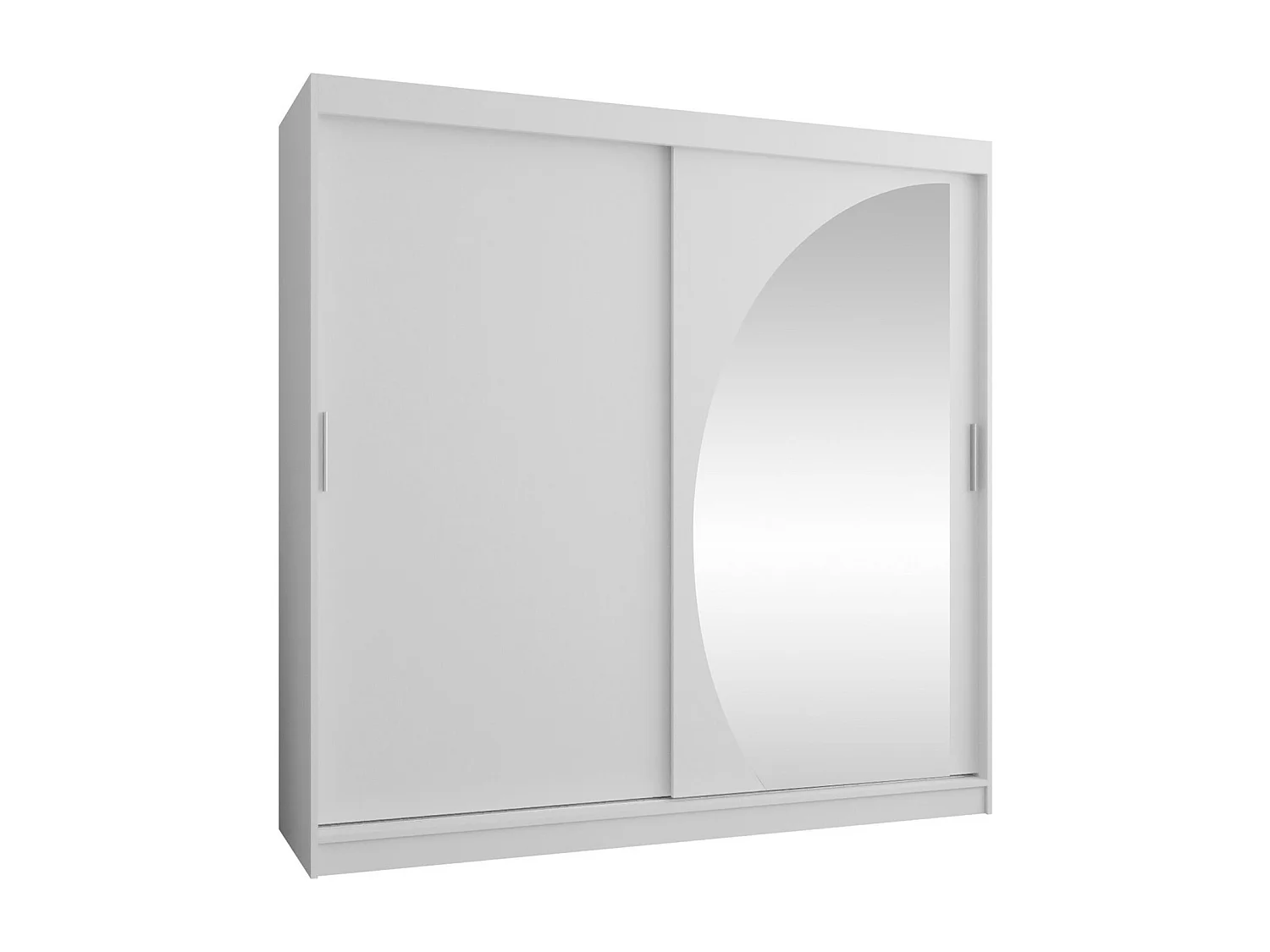 Armario Hartford 507, Blanco, 200x200x62cm, Puertas de armario: Correderas
