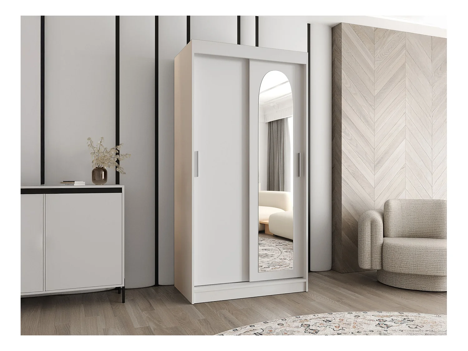 Roupeiro Hartford 505, Número de prateleiras: 5, 20x10x6cm