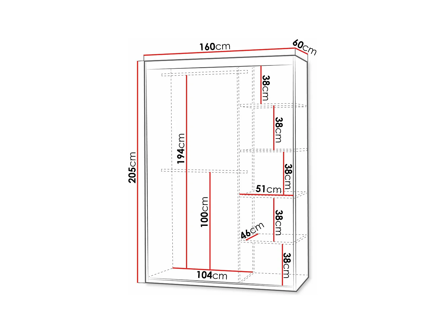 Roupeiro Apopka 103, 21x16x6cm