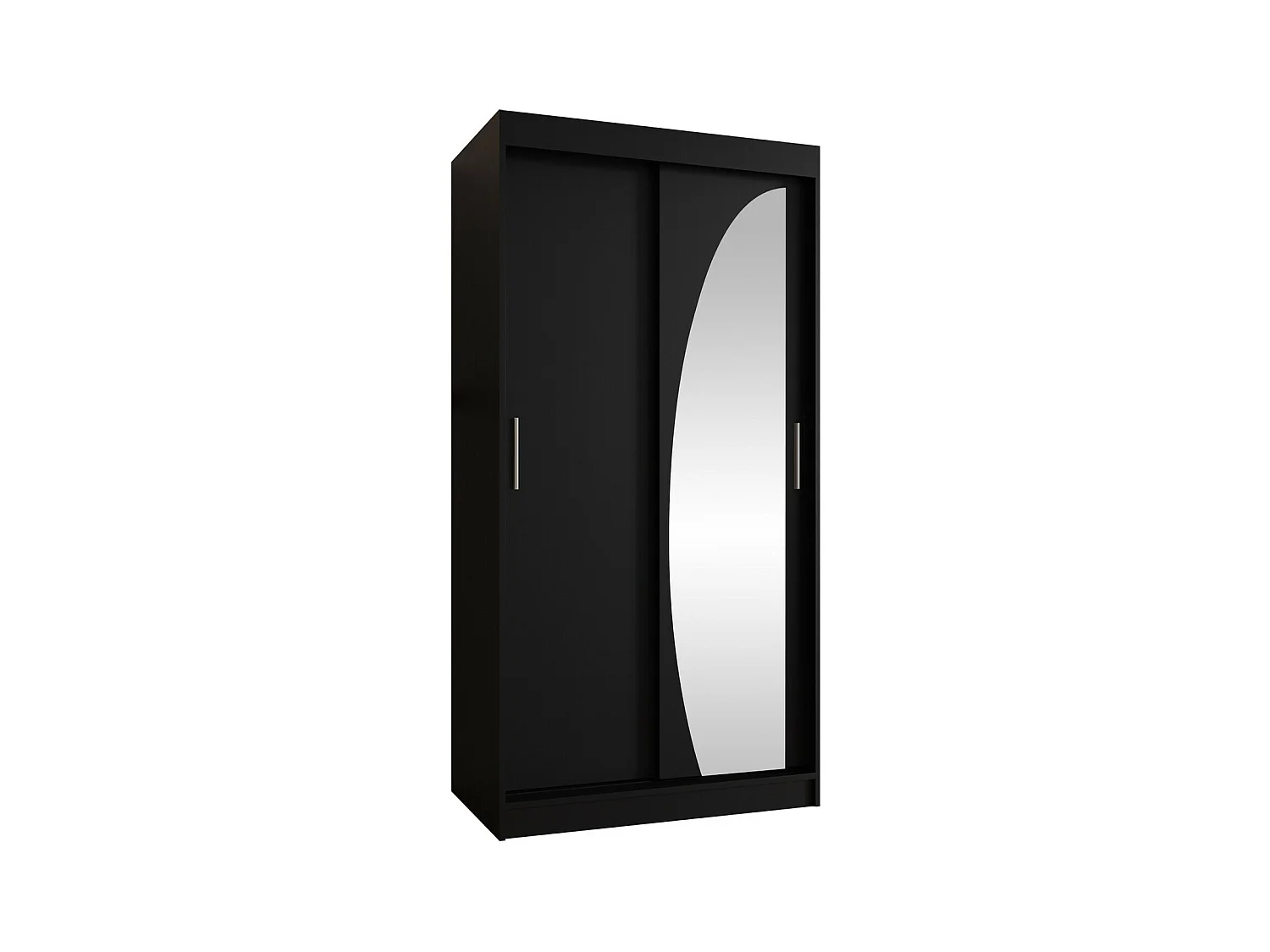 Armario Hartford 498, Negro, 200x100x62cm, Puertas de armario: Correderas
