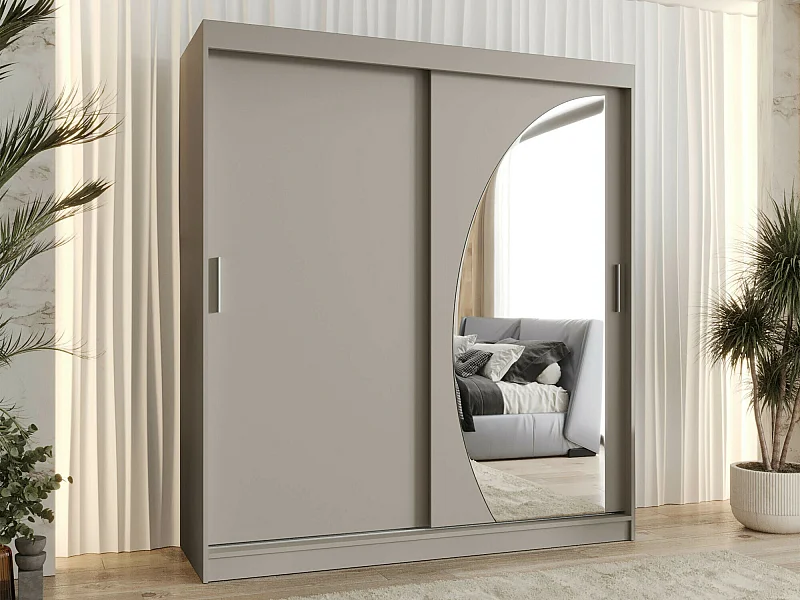 Armoire Hartford 506, Cachemire, 200x180x62cm, Portes d'armoire: Coulissantes