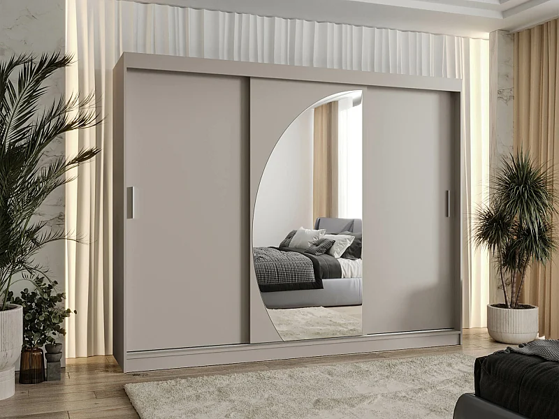 Armoire Hartford 508, Cachemire, 200x250x62cm, Portes d'armoire: Coulissantes