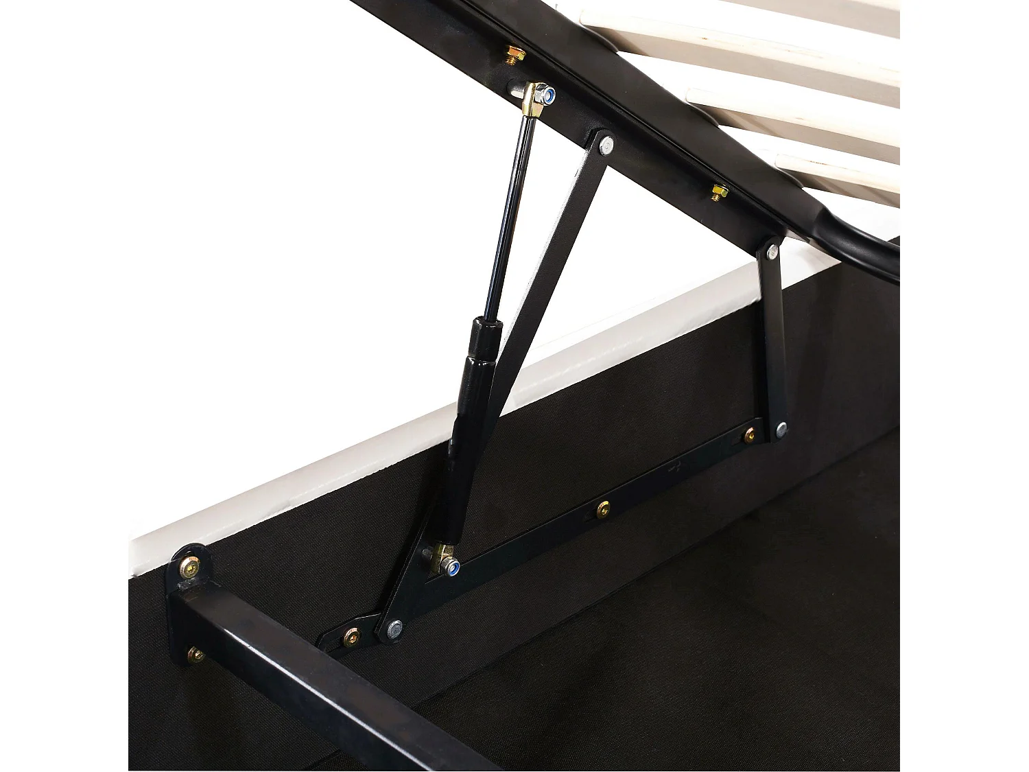 Lit coffre 140x200 cm beige en velours - lit adulte double Tête Florale et Sommier - lit avec rangement - Sans Matelas