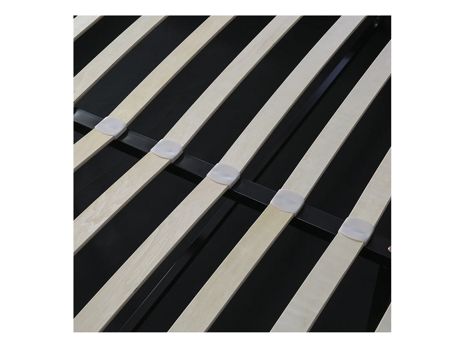 Lit coffre 180x200 cm - lit double en forme d'oreille double rangée de rivets - lit double - velours - gris