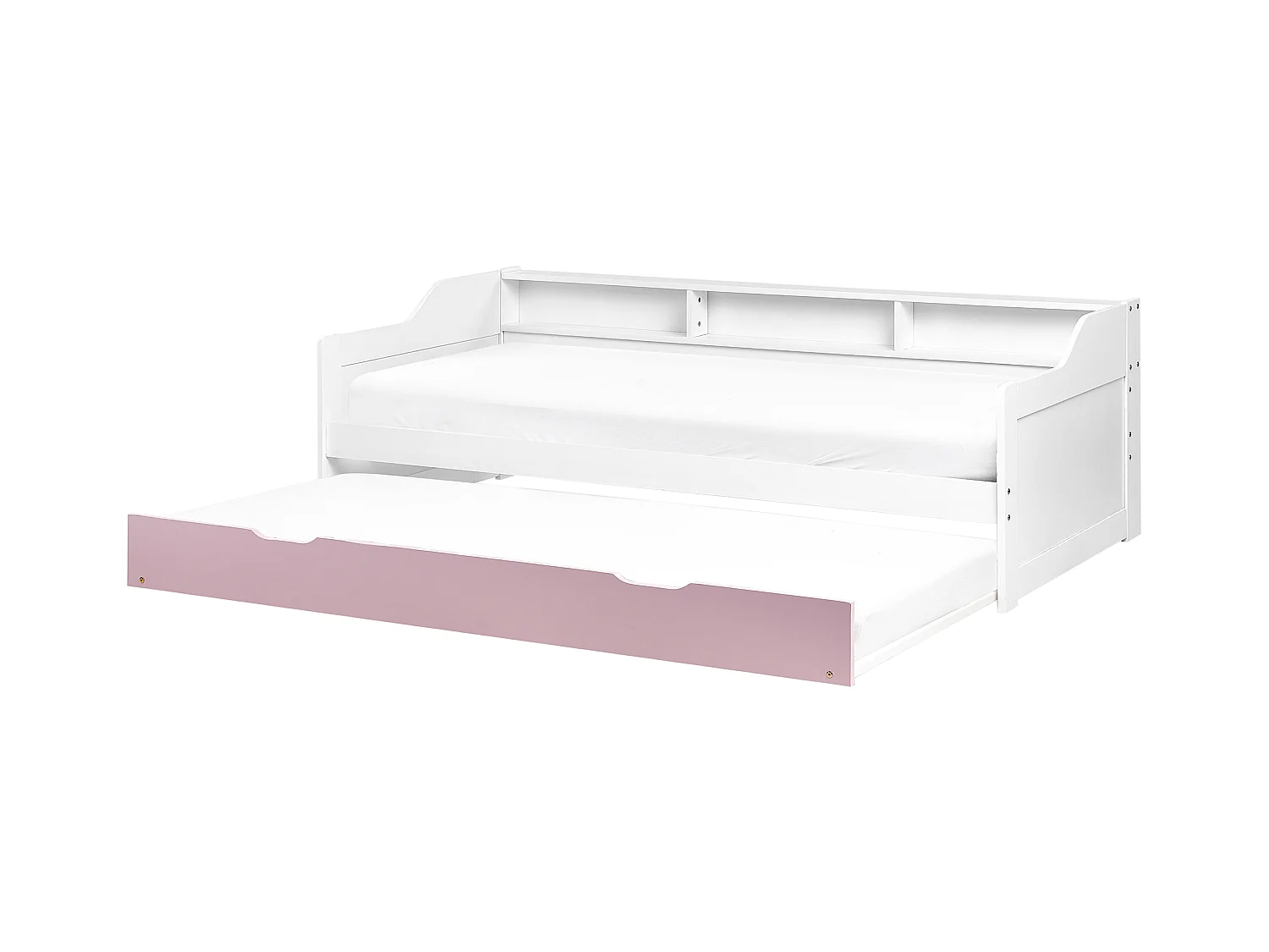 Ausziehbett Kiefernholz EDERN 90 x 200 cm Rosa