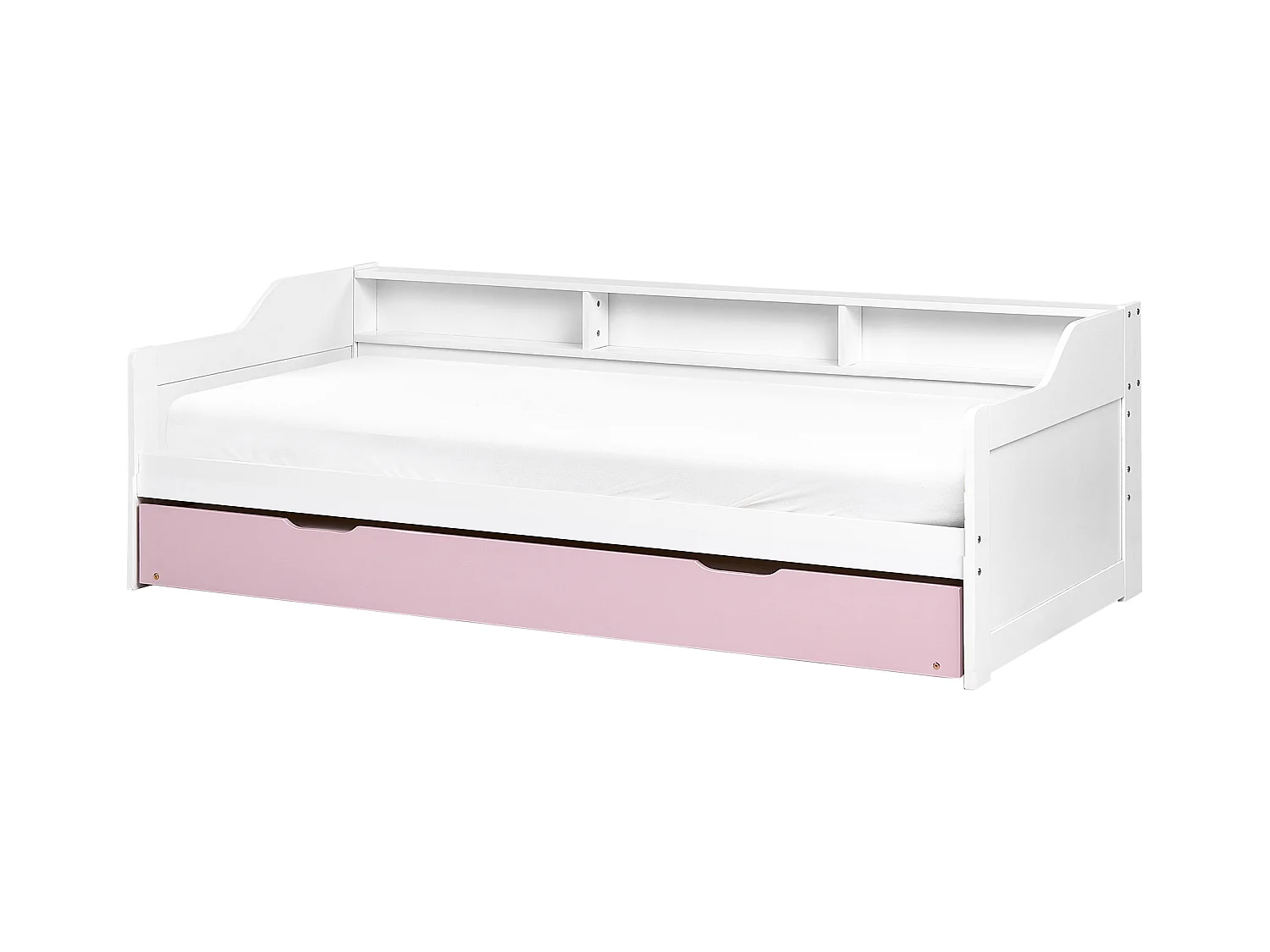 Ausziehbett Kiefernholz EDERN 90 x 200 cm Rosa