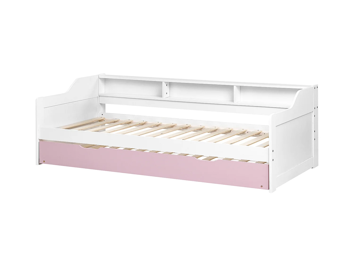 Ausziehbett Kiefernholz EDERN 90 x 200 cm Rosa