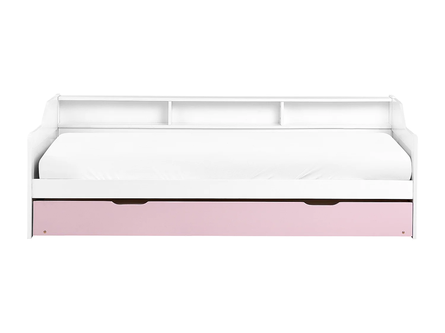 Lit gigogne Bois de pin EDERN 90 x 200 cm Rose
