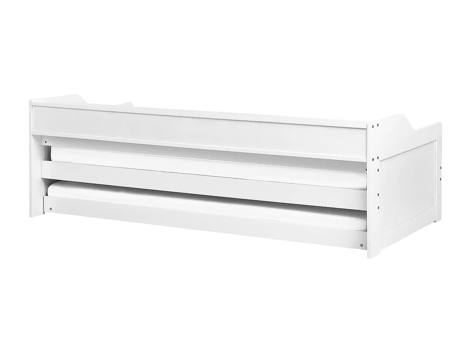 Lit gigogne Bois de pin EDERN 90 x 200 cm Rose