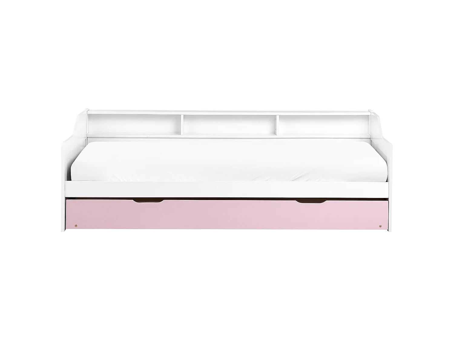 Lit gigogne Bois de pin EDERN 90 x 200 cm Rose