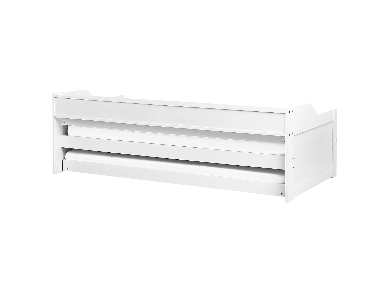 Lit gigogne Bois de pin EDERN 90 x 200 cm Rose