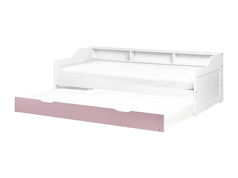 Letto estraibile Legno di pino EDERN 90 x 200 cm Rosa