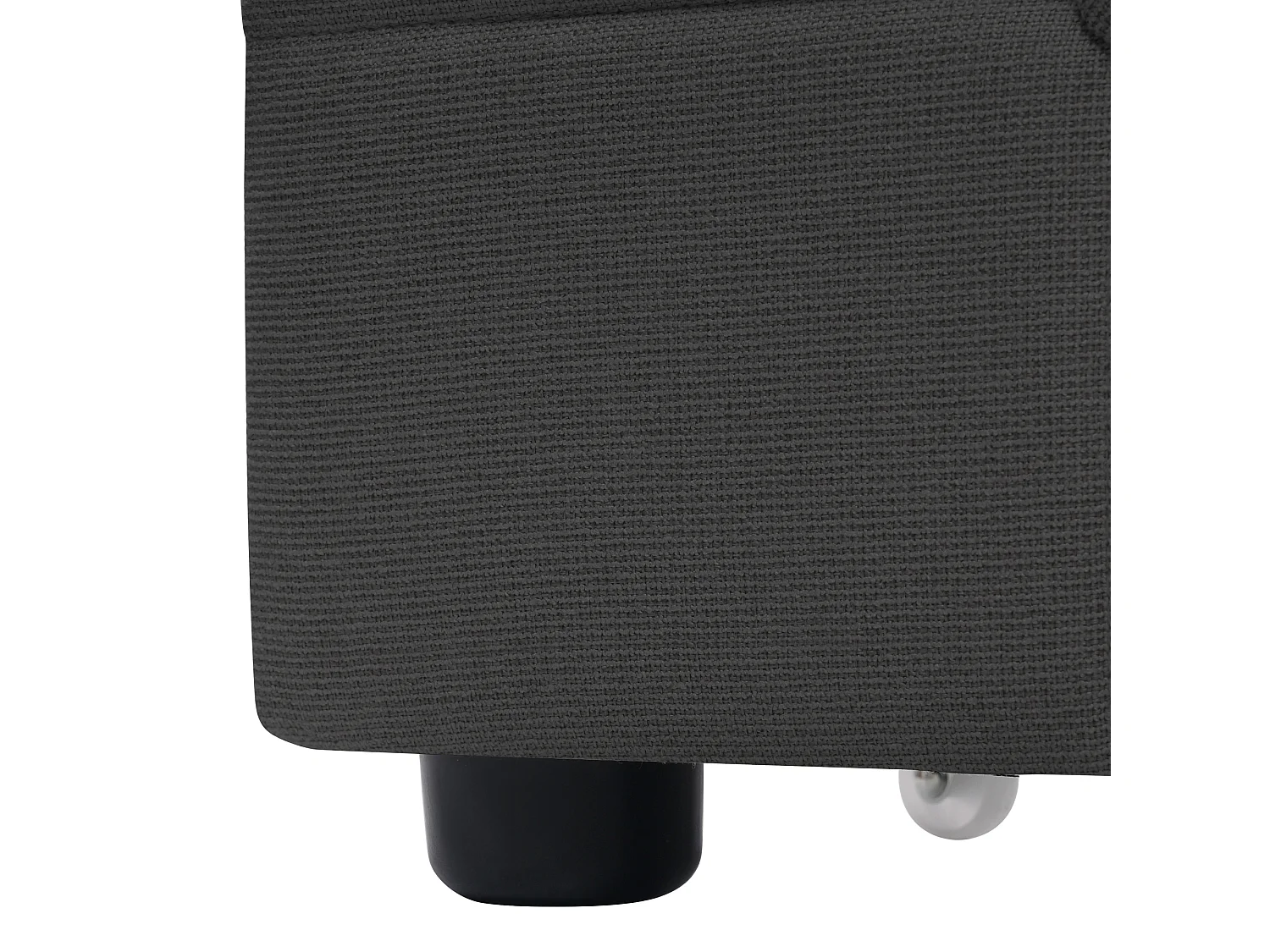 Lit double 140x200cm - Lit adulte avec LED et recharge USB - 4 tiroirs de rangement - lin gris