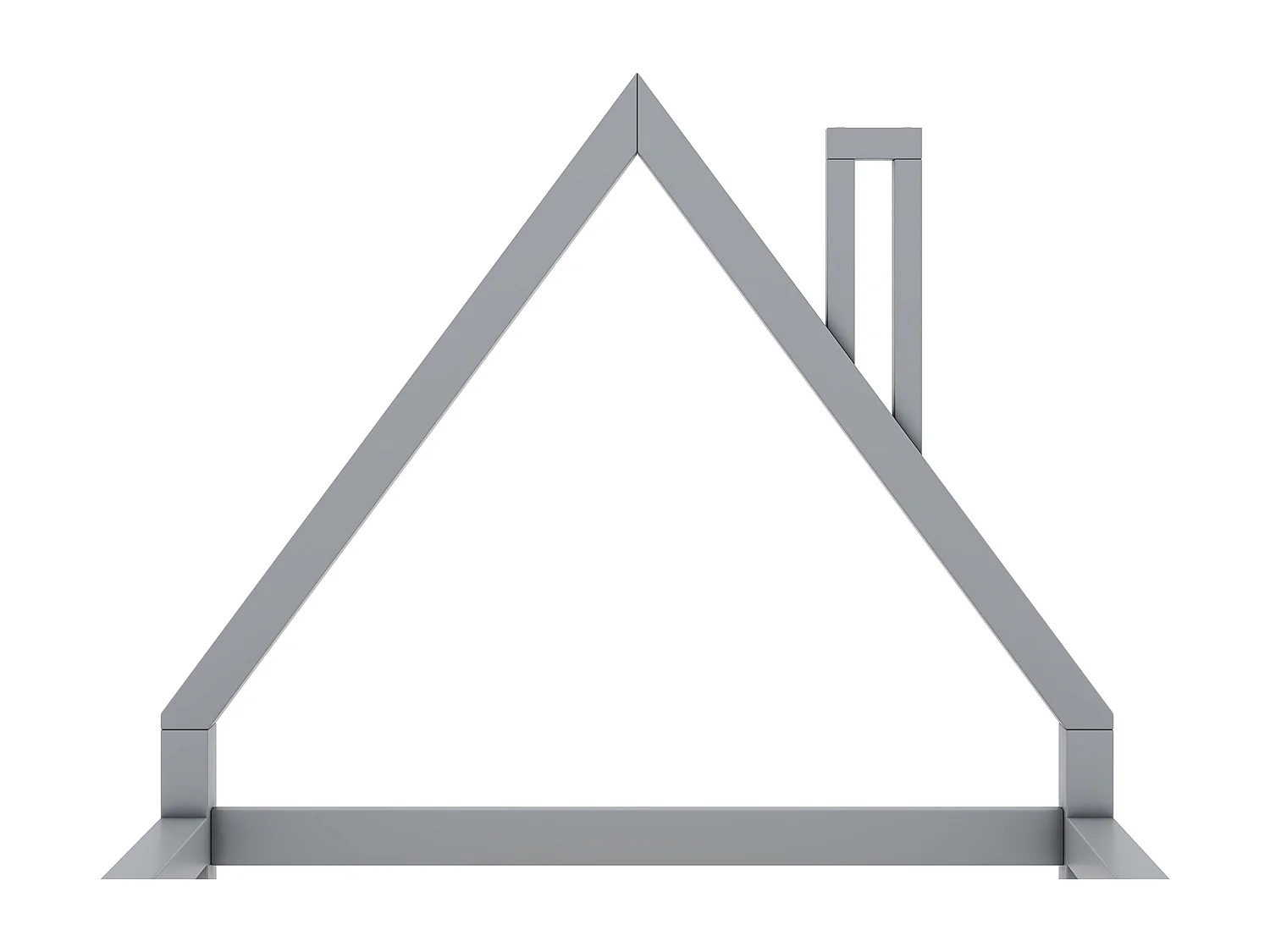 Lettino per bambini 90x200 cm - Letto singolo con rete a doghe - Pino - grigio - senza materasso