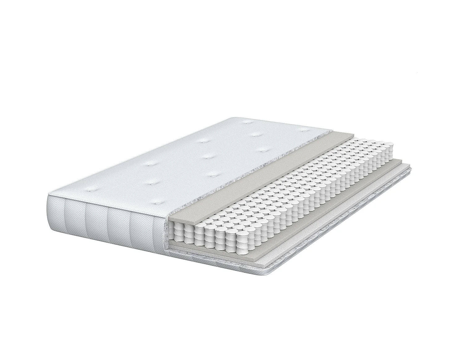 Taschenfederkernmatratze mittelfest / hart 80 x 200 cm doppelseitig DUO