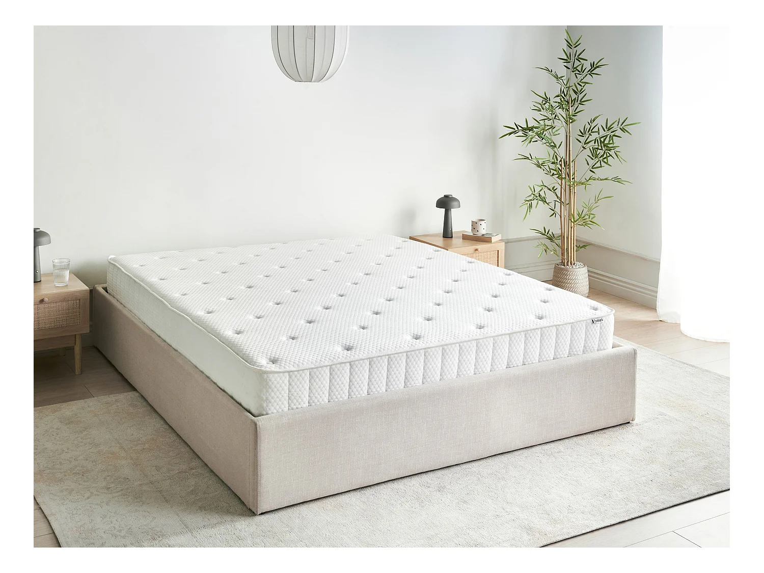 Matelas à ressorts ensachés DUO H3/4 Ferme H2/3 Moyen 160 x 200 cm