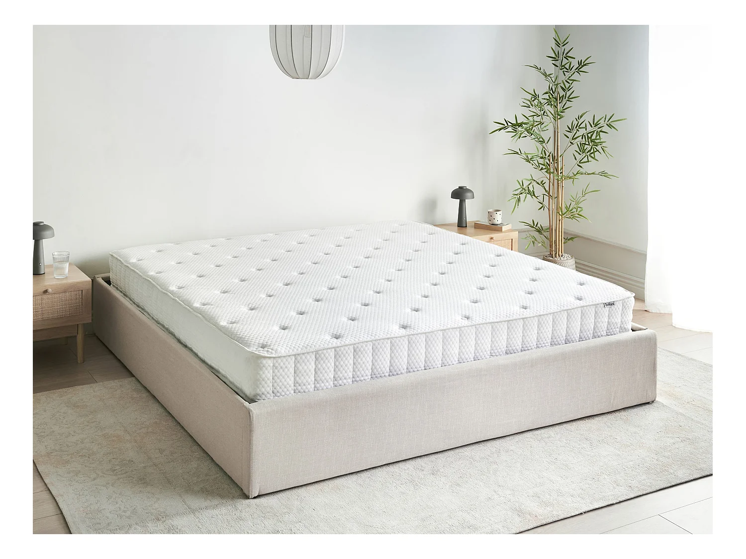 Matelas à ressorts ensachés DUO H3/4 Ferme H2/3 Moyen 180 x 200 cm