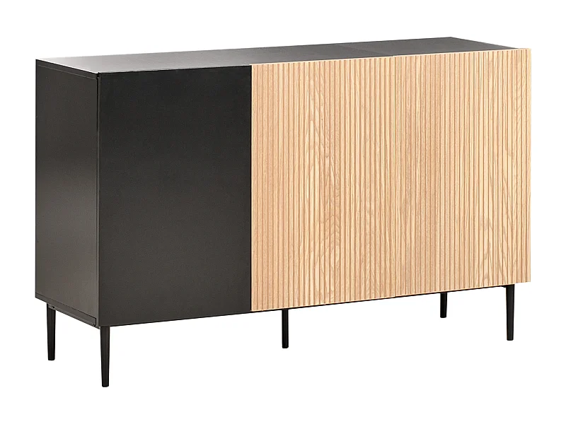 Armoire BLYTHE Frêne naturel Noir