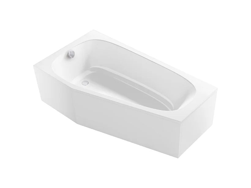 Baignoire bain douche 170 x 90 JACOB DELAFON Bastille vidage à gauche blanc brillant