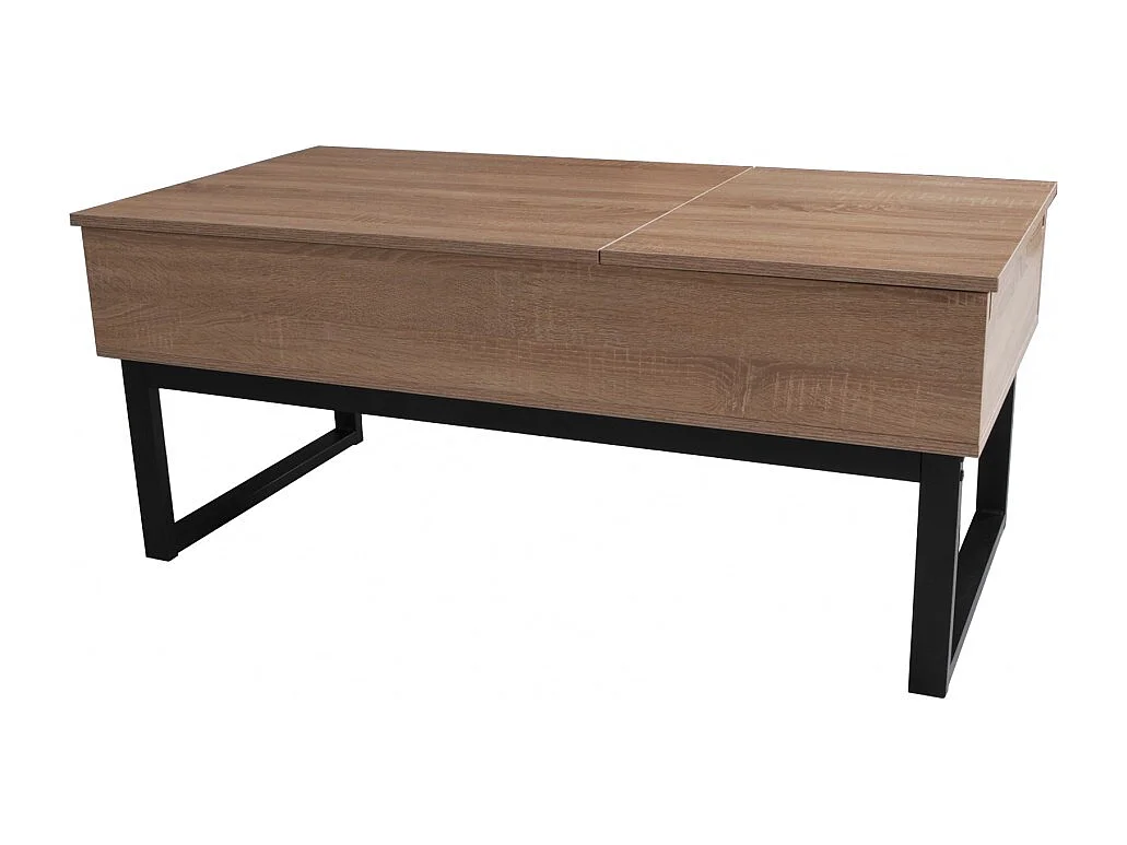 Table relevable 110x55cm Chene Table salon bureau FLAU
