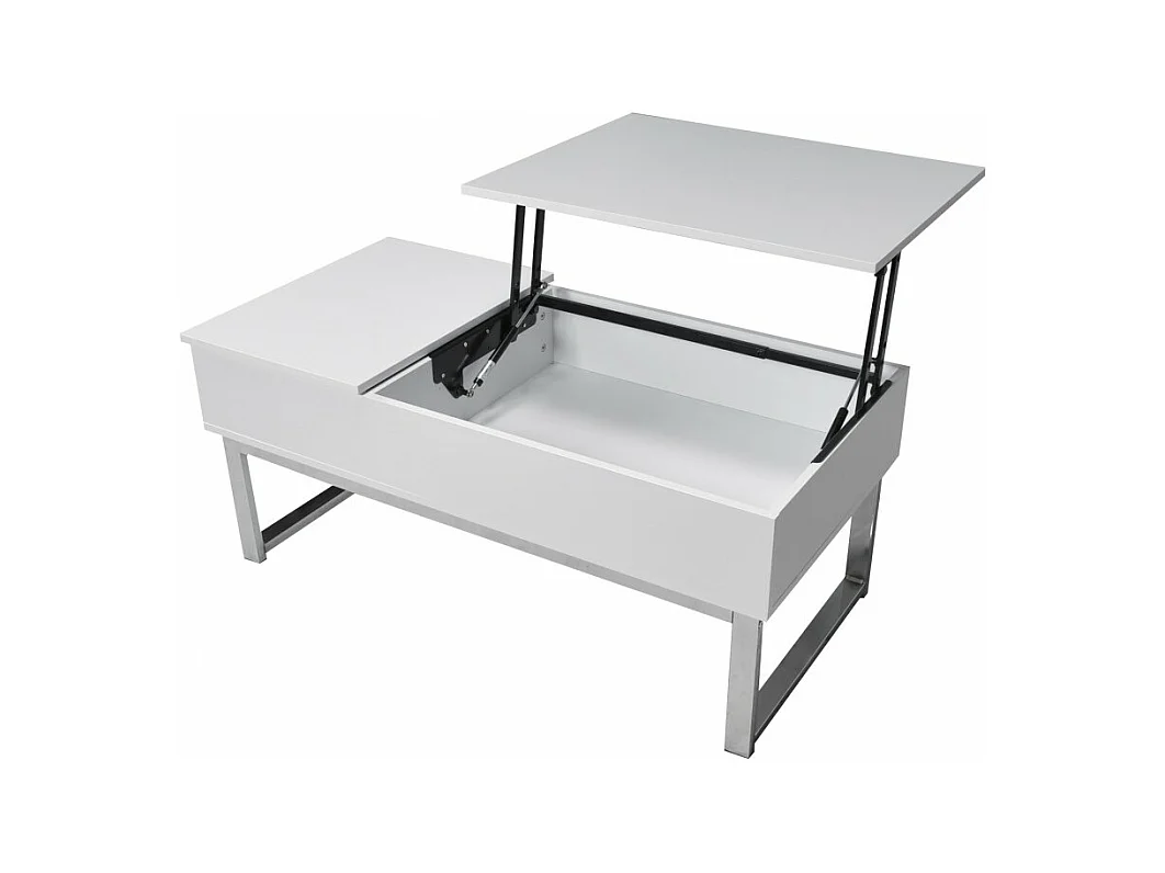Table relevable 110x55cm Blanc Table salon bureau FLAU