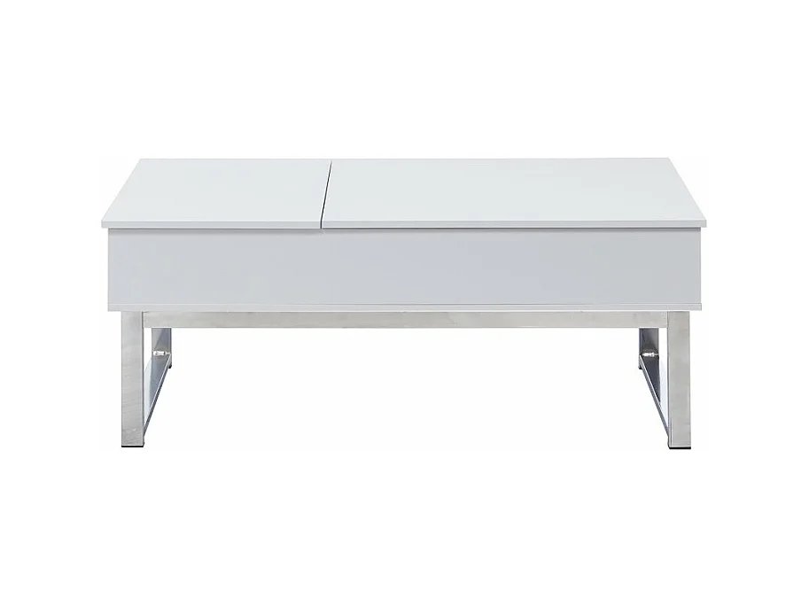 Table relevable 110x55cm Blanc Table salon bureau FLAU