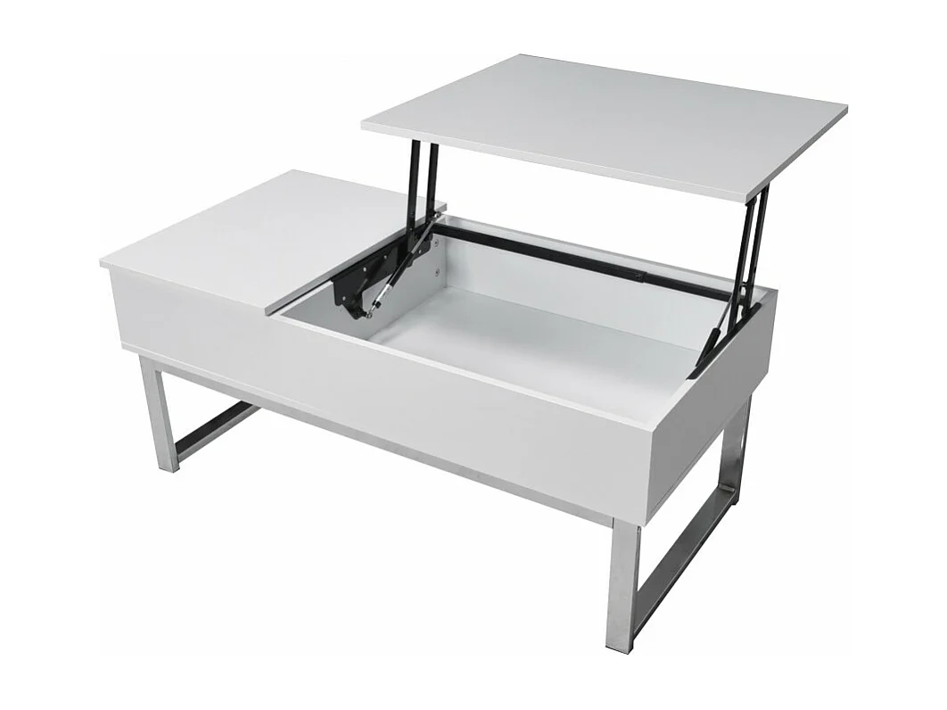 Table relevable 110x55cm Blanc Table salon bureau FLAU