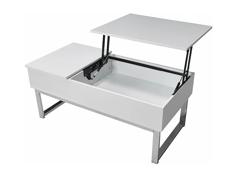 Table relevable 110x55cm Blanc Table salon bureau FLAU