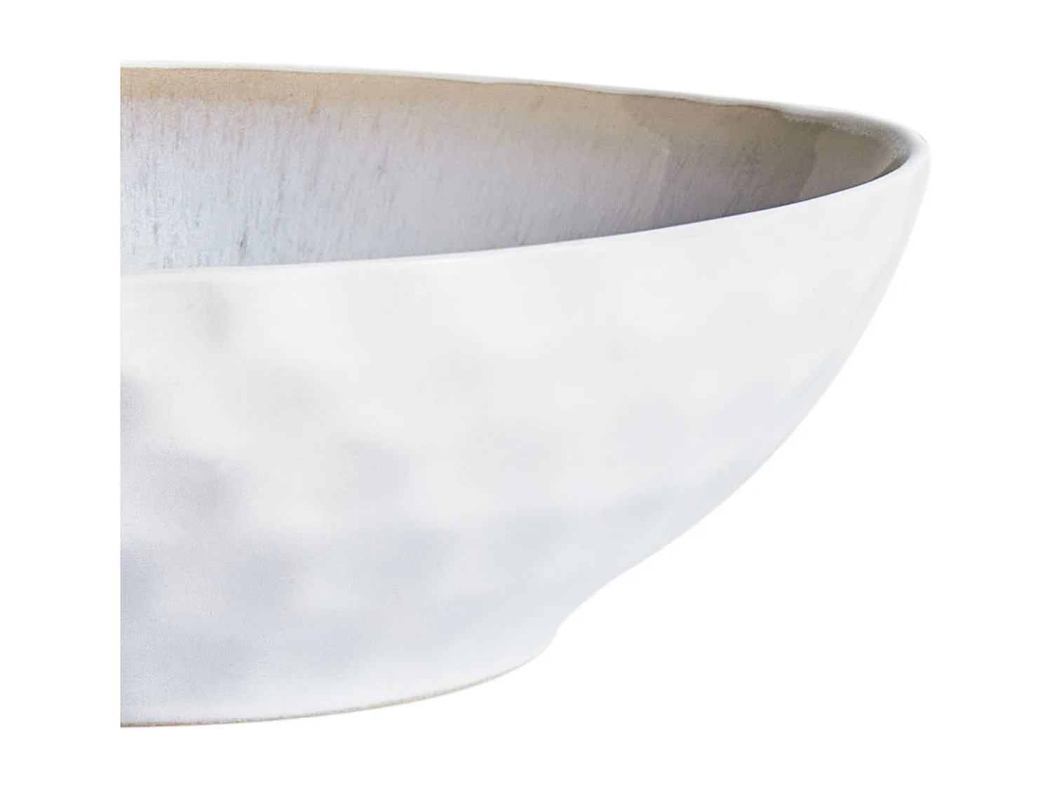 Set van 4 diepe borden SESAME Steengoed Lichtgrijs