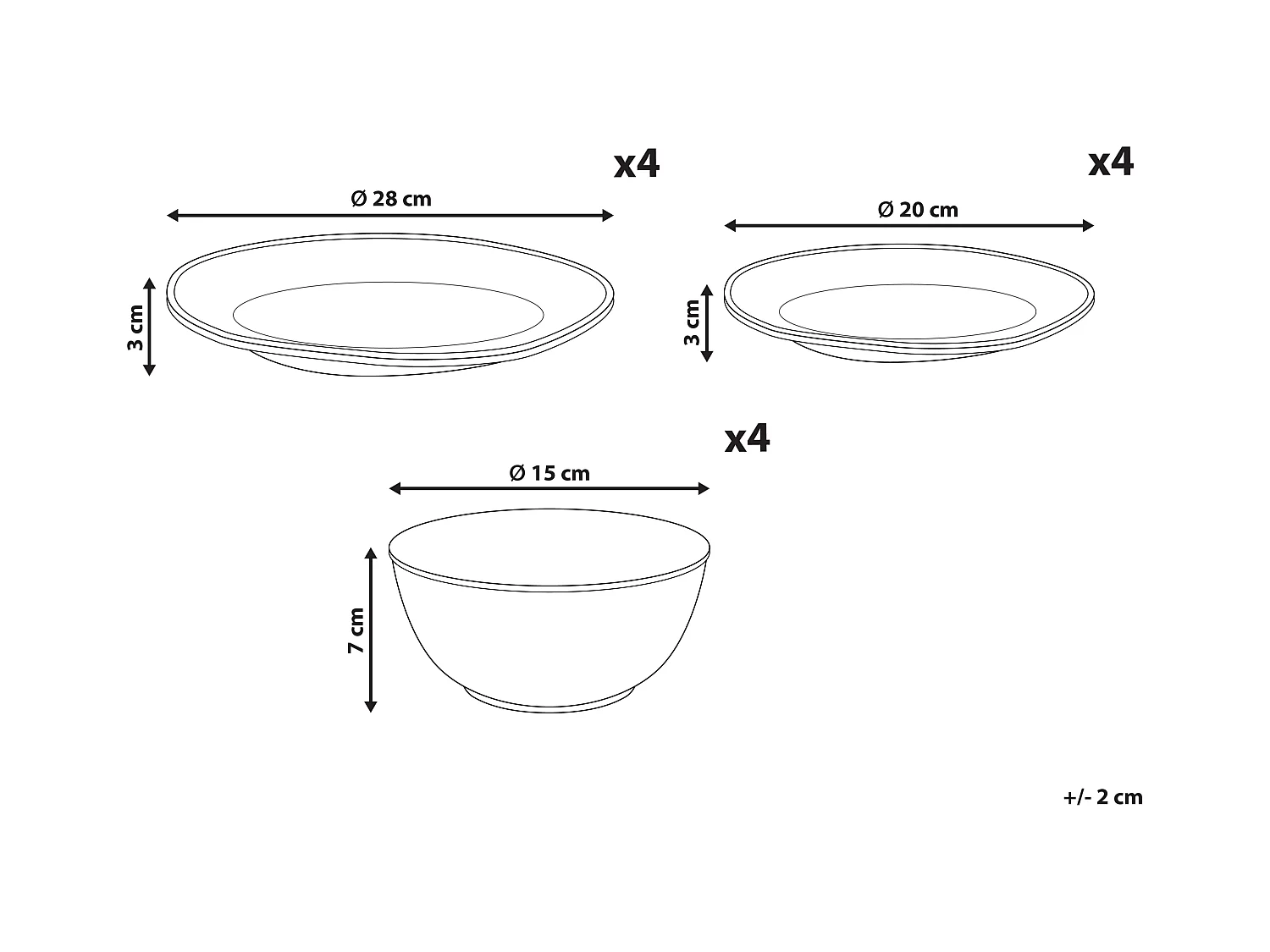 Set de 12 couverts de table CHERVIL Grès Bleu clair