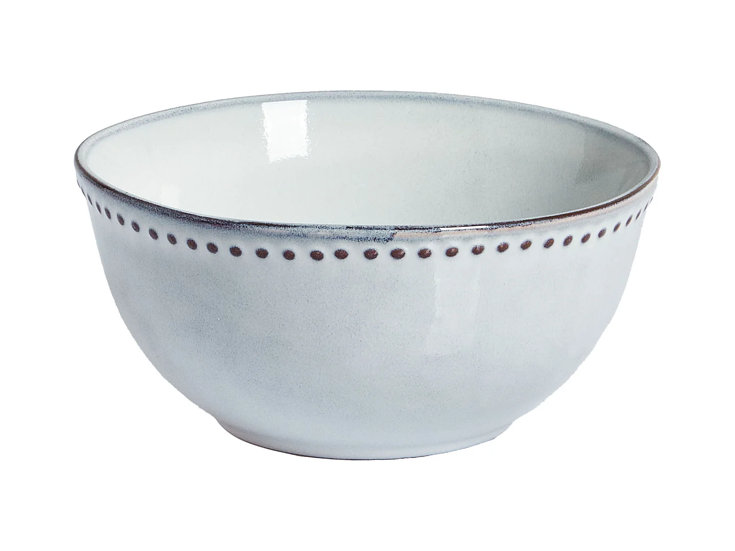 Set de 12 couverts de table CHERVIL Grès Bleu clair