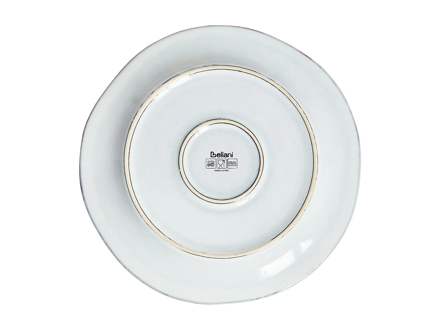 Set de 12 couverts de table CHERVIL Grès Bleu clair