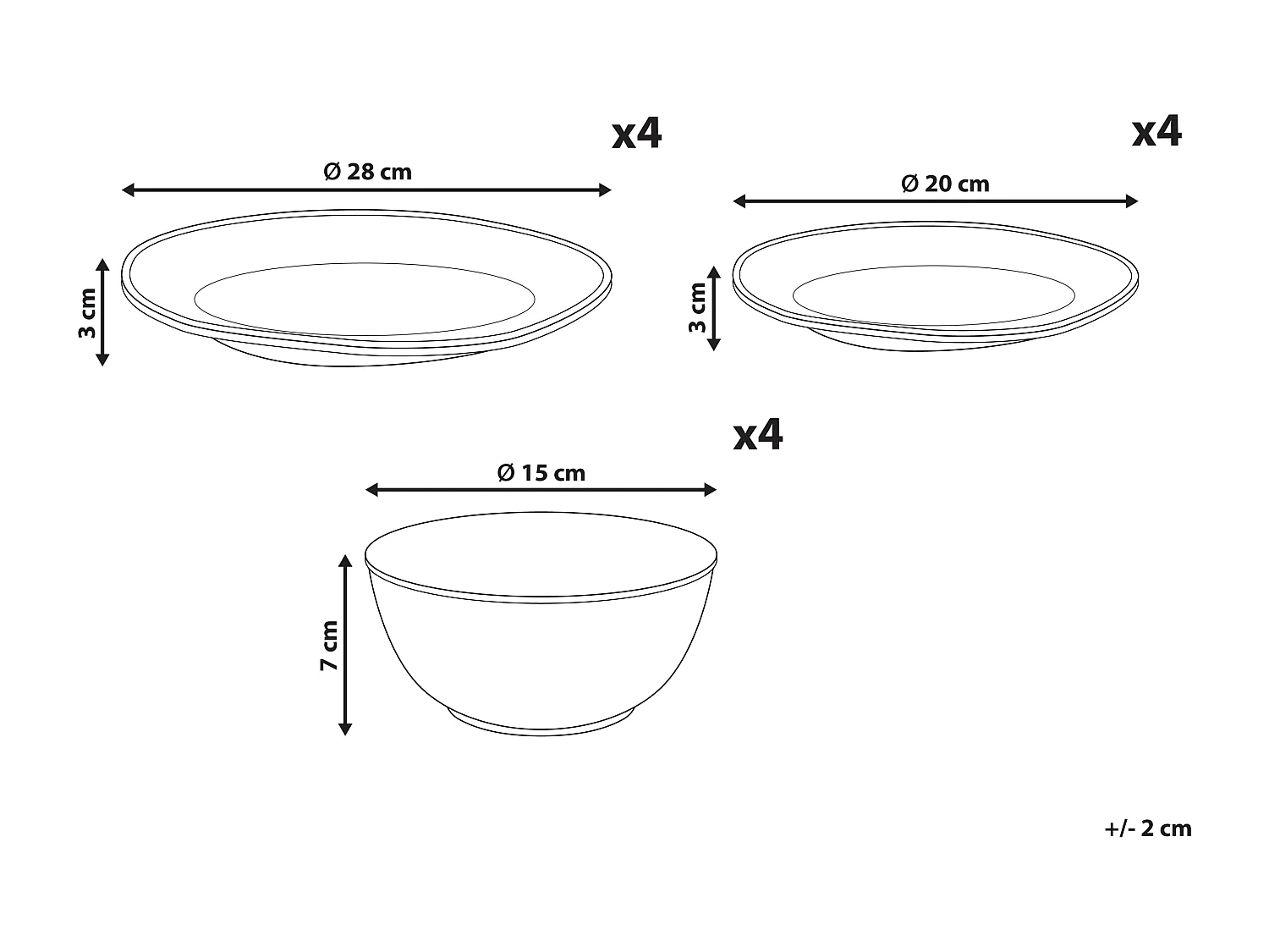 Set de 12 couverts de table CHERVIL Grès Bleu clair