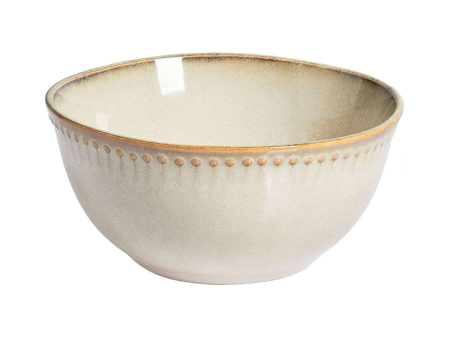 Set de 12 couverts de table CHERVIL Grès Beige clair