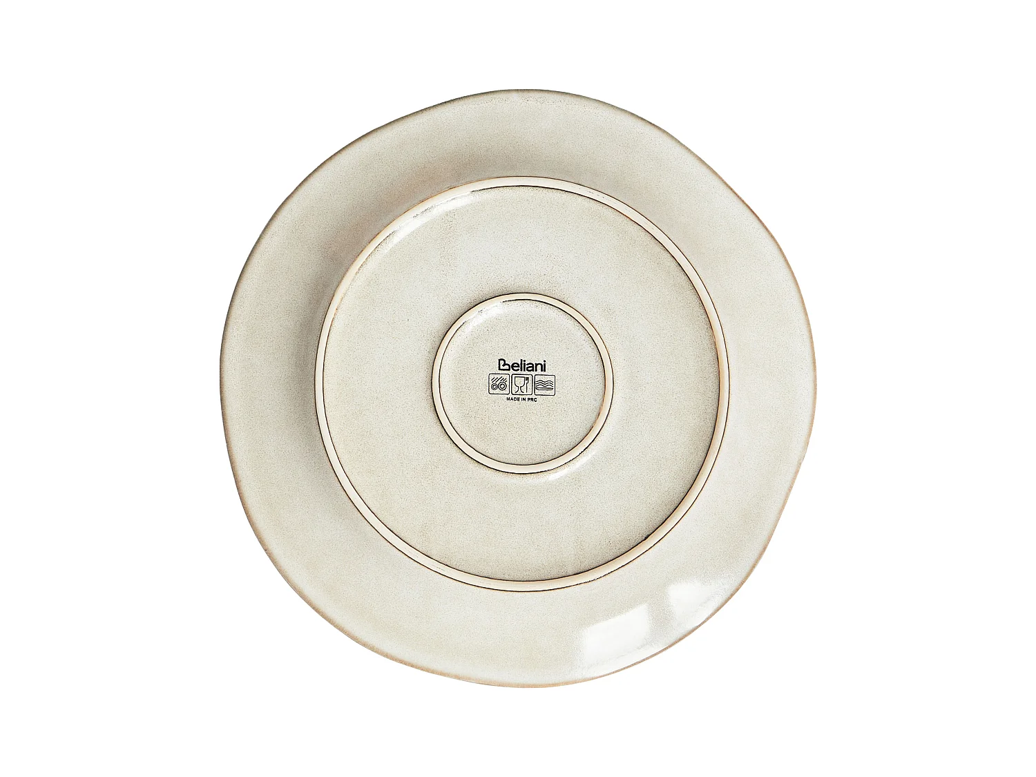 Set de 12 couverts de table CHERVIL Grès Beige clair