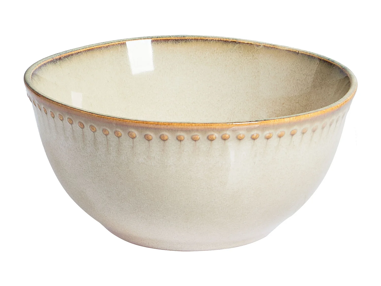 Set de 12 couverts de table CHERVIL Grès Beige clair