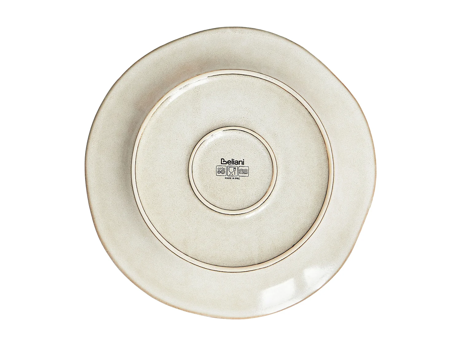 Set di 12 stoviglie CHERVIL Gres porcellanato Beige chiaro