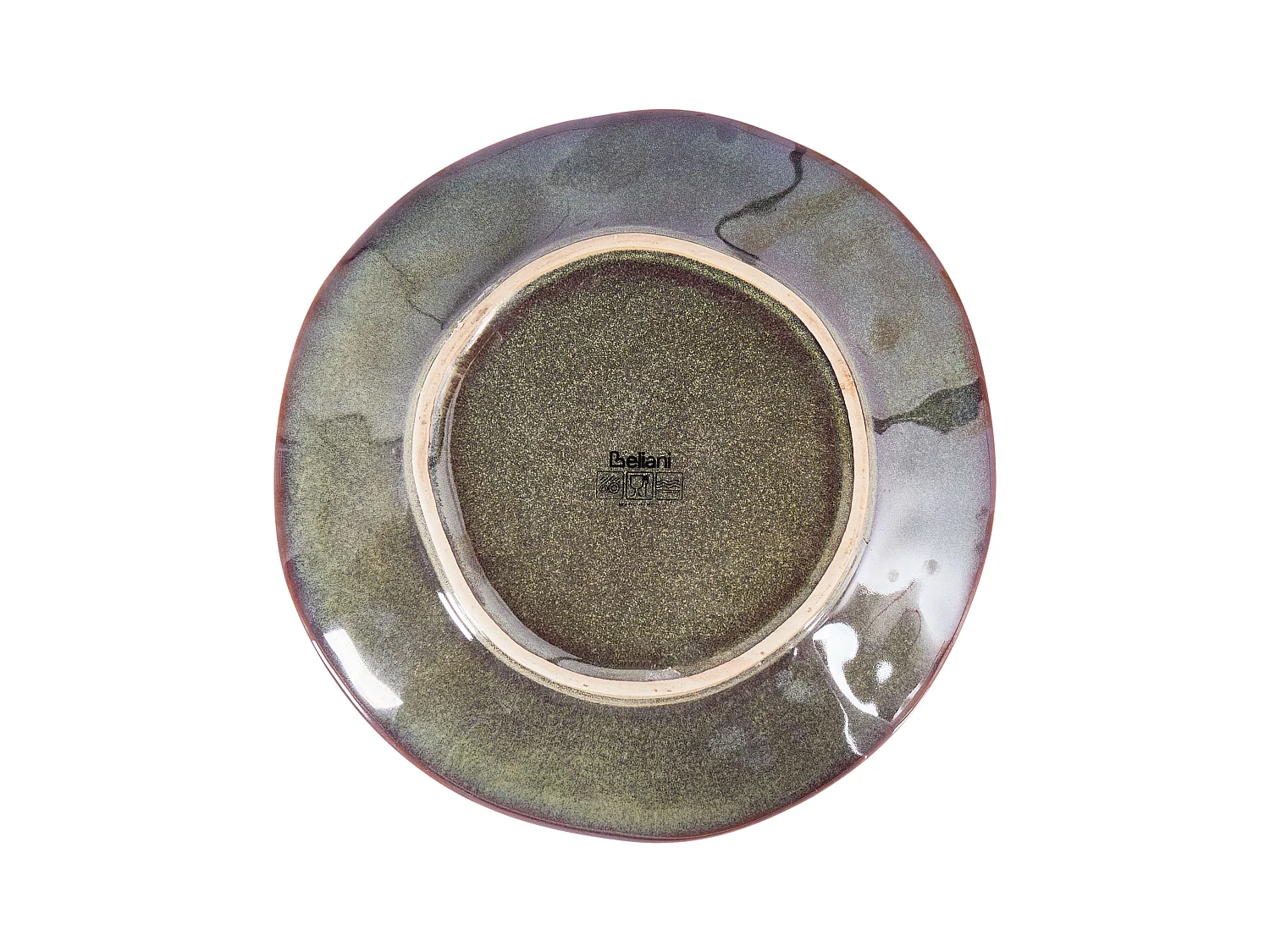 Set de 4 assiettes à dessert THYME Grès Vert foncé