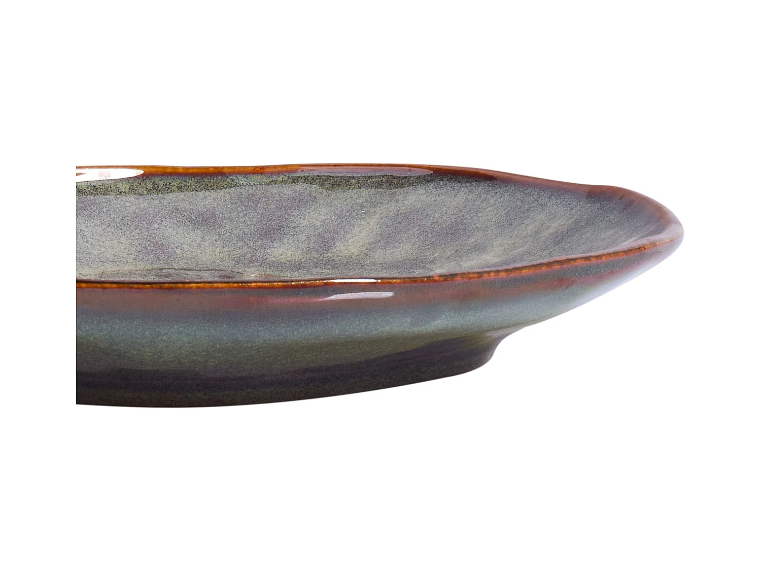 Set de 4 assiettes à dessert THYME Grès Vert foncé