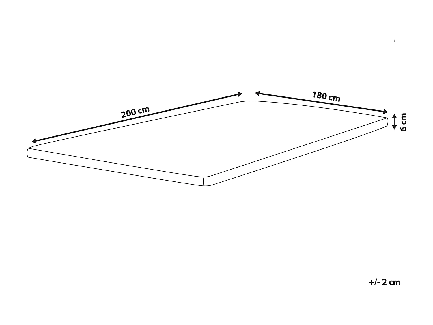 Matratzentopper CALM 180 x 200 cm