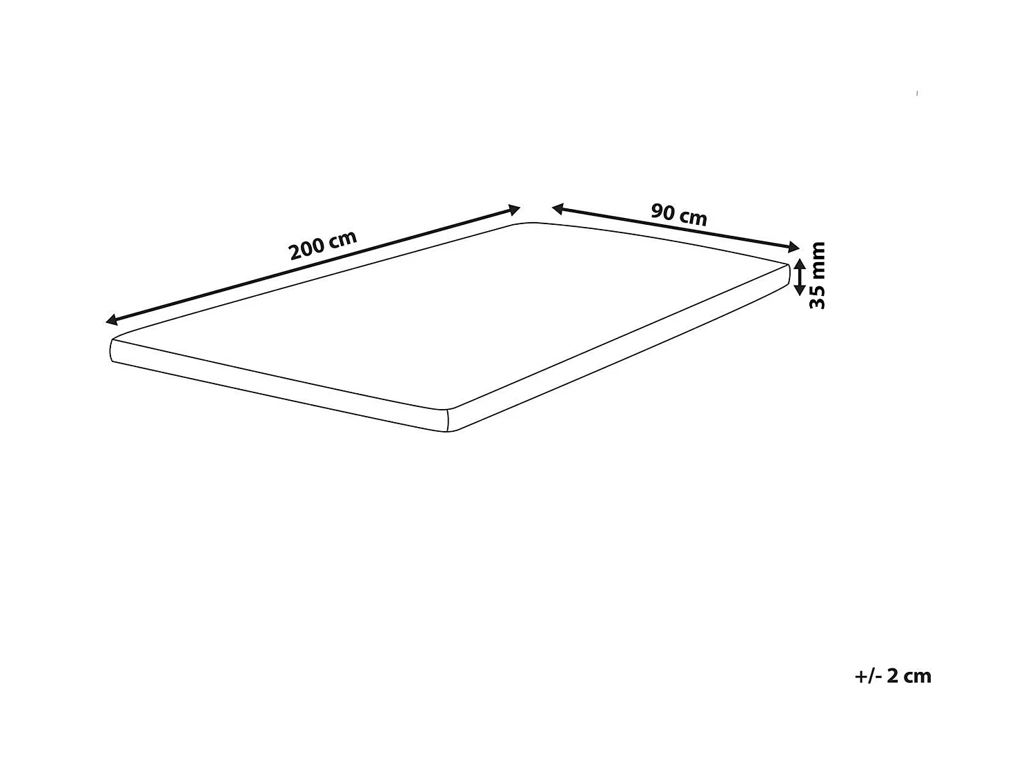 Materac nawierzchniowy RESTFUL 90 x 200 cm