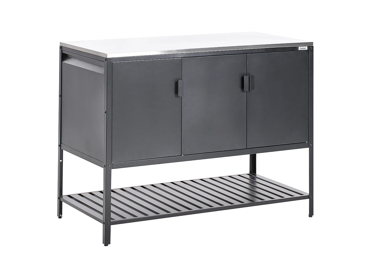 Meuble de cuisine d'extérieur MAENZA Métal Noir