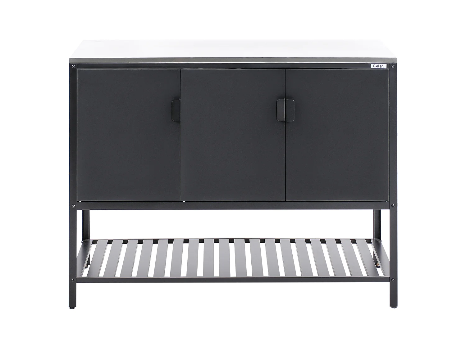 Meuble de cuisine d'extérieur MAENZA Métal Noir