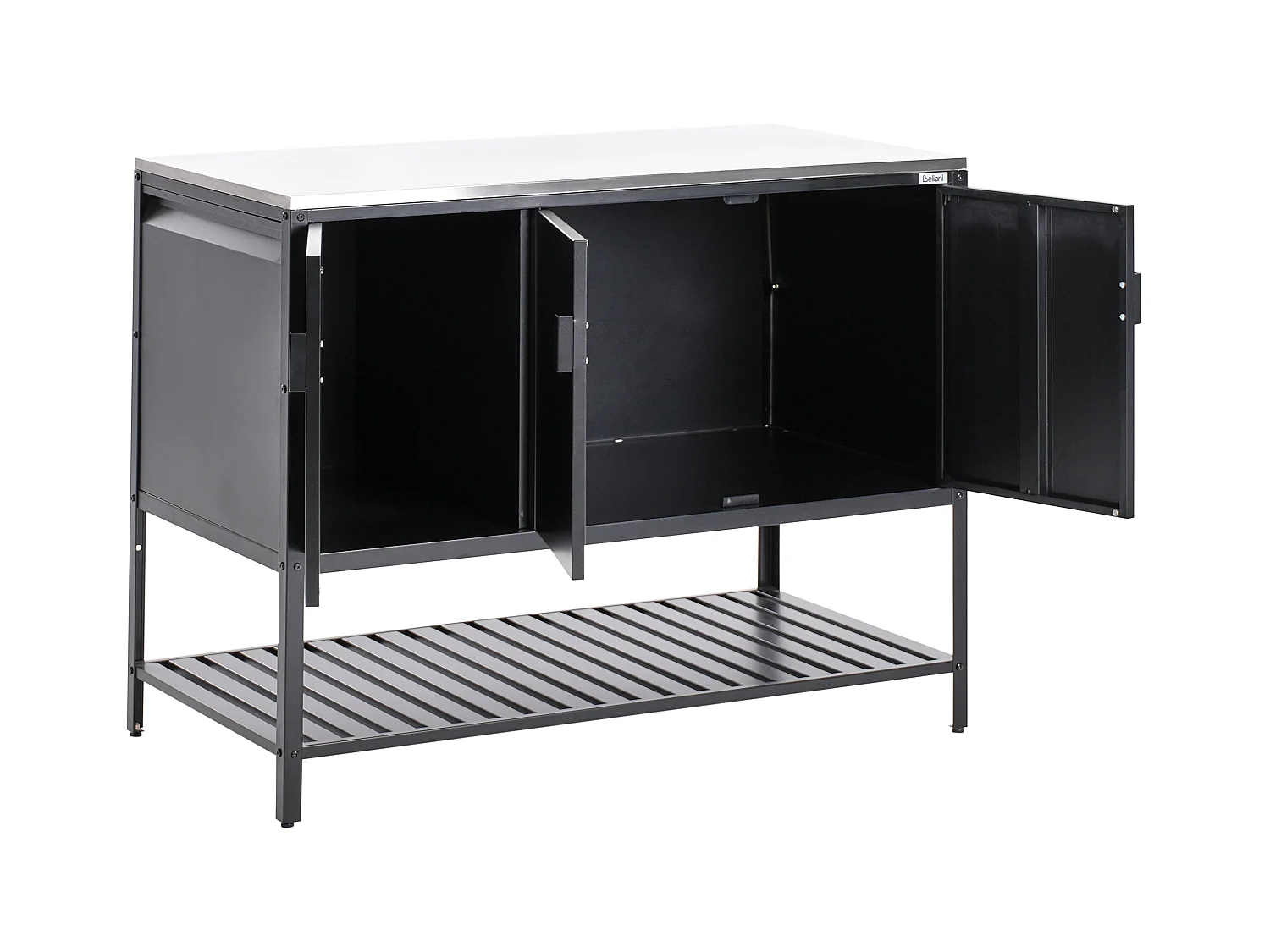 Meuble de cuisine d'extérieur MAENZA Métal Noir