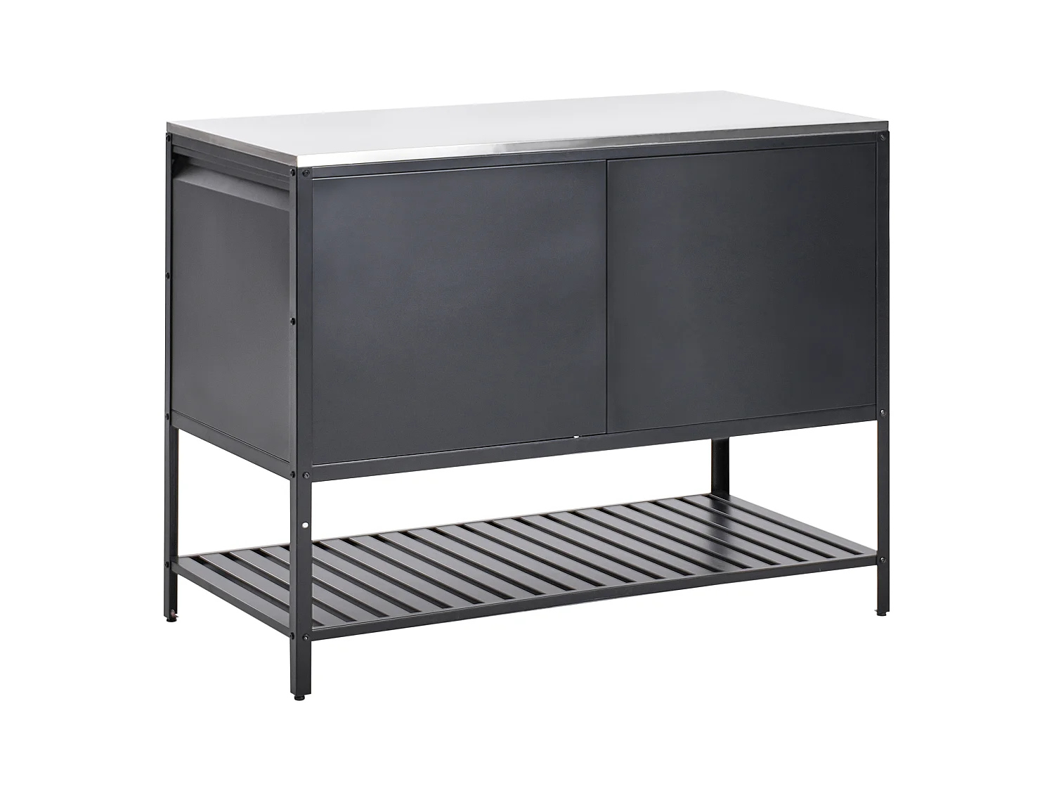 Meuble de cuisine d'extérieur MAENZA Métal Noir