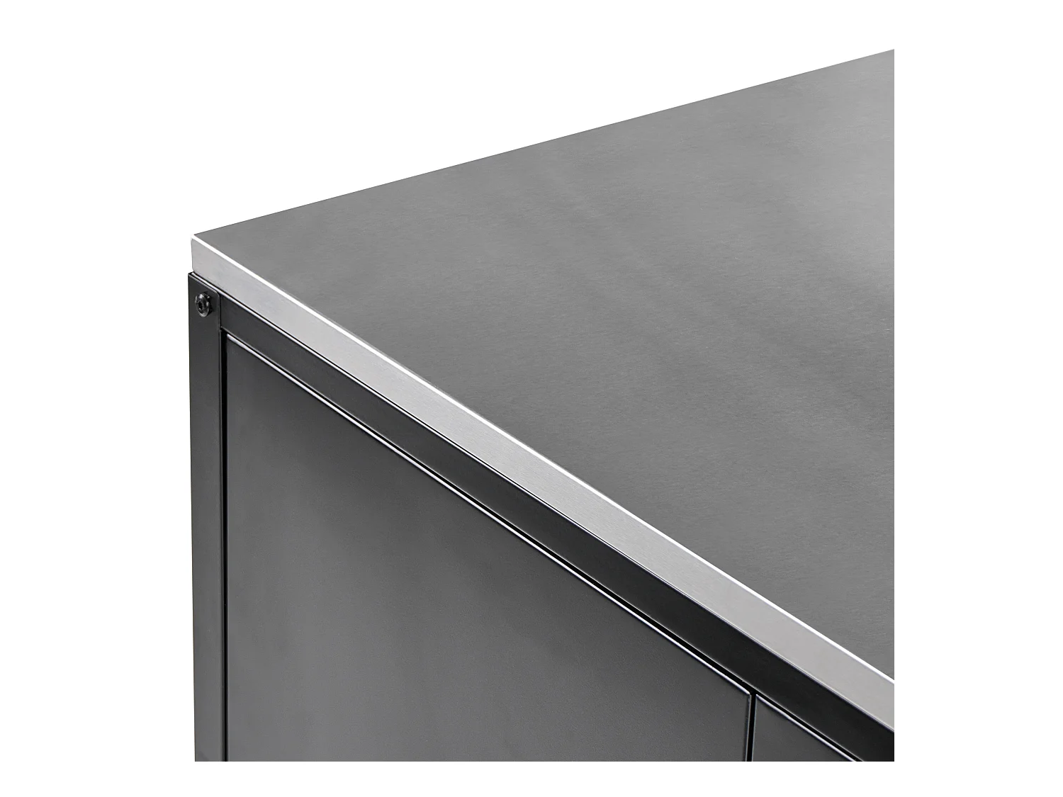 Meuble de cuisine d'extérieur MAENZA Métal Noir