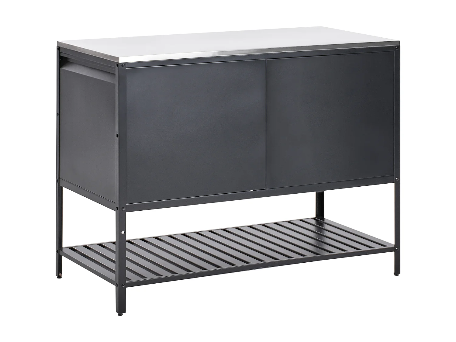 Meuble de cuisine d'extérieur MAENZA Métal Noir