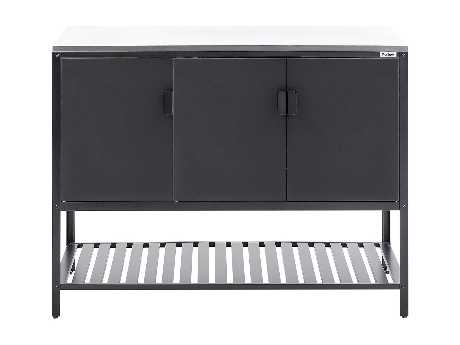 Meuble de cuisine d'extérieur MAENZA Métal Noir