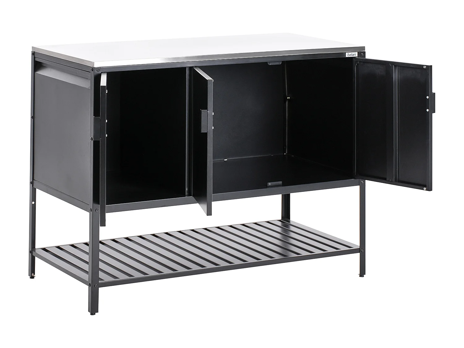 Meuble de cuisine d'extérieur MAENZA Métal Noir