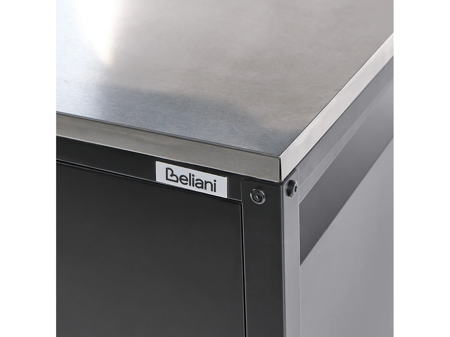 Meuble de cuisine d'extérieur MAENZA Métal Noir